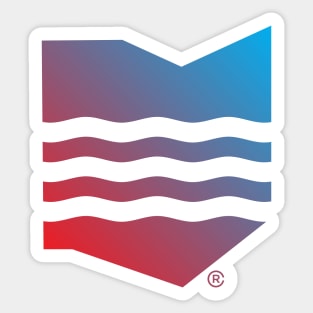 Ohio Waves Sticker